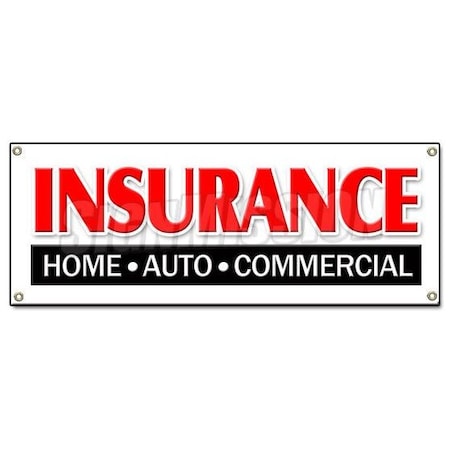 Signmission INSURANCE HOME AUTO COMMERCIAL BANNER SIGN store shop auto home B-Insurance Home Auto Comm